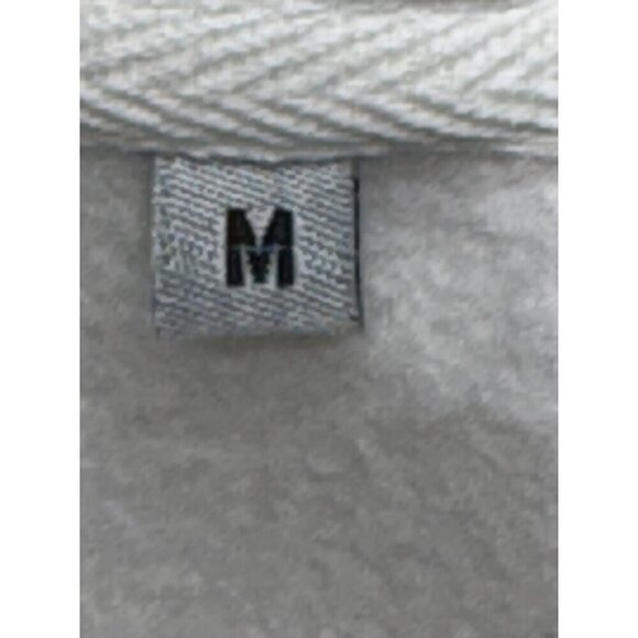 Denmark Bicycle Graphic Light Gray Hoodie Sweatshirt  Drawstring Thick Women's M - Picture 9 of 10